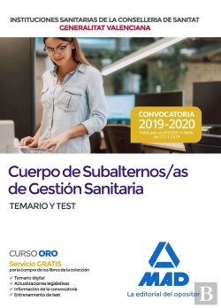 Bertrand.pt - Cuerpo De Subalternos/As De Gestión Sanitaria De La Administración De La Generalitat Dependientes De