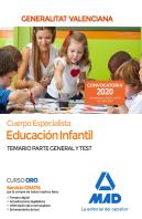 Cuerpo Especialista En Educación Infantil De La Administración De La Generalitat Valenciana. Temario