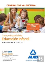 Cuerpo Especialista En Educación Infantil De La Administración De La Generalitat Valenciana. Temario