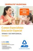 Cuerpo Especialistas En Educación Especial De La Administración De La Generalitat Valenciana. Parte