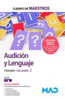 Cuerpo Maestros Audicion Y Lenguaje Temario Volumen 2