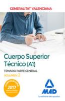 Cuerpo Superior Técnico De La Generalitat Valenciana (A1). Temario Parte General Volumen 2