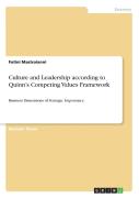 Culture And Leadership According To Quinn'S Competing Values Framework