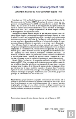 Bertrand.pt - Culture Commerciale Et Développement Rural L'Exemple ; L'Exemple Du Coton Au Nord-Cameroun Depuis 1950