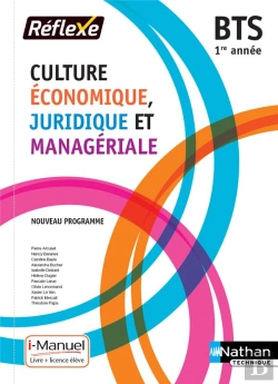 Bertrand.pt - Culture Economique Juridique Et Manageriale - Bts 1 (Pochette Reflexe) - Livre + Licence Eleve -2018