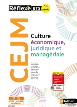Bertrand.pt - Culture Économique, Juridique Et Managériale - Bts 1re Année - Coll. Réflexe - Éd. 2025 - Livre + Licence