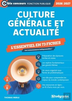 Bertrand.pt - Culture Générale Et Actualité - L'Essentiel À Connaître En 73 Fiches (Catégories A Et B) (Édition 2026/2027)