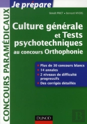 Culture Generale Et Tests Psychotechniques Au Concours Orthophonie
