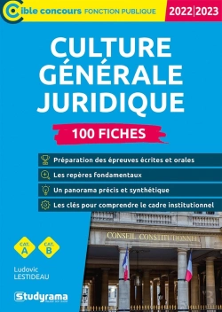 Bertrand.pt - Culture Générale Juridique : 100 Fiches ; Catégories A Et B (Édition 2022/2023)