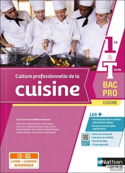 Bertrand.pt - Culture Professionnelle De La Cuisine : 1re/Terminale : Bac Pro Cuisine : Livre + Licence Élève (Édition 2022)