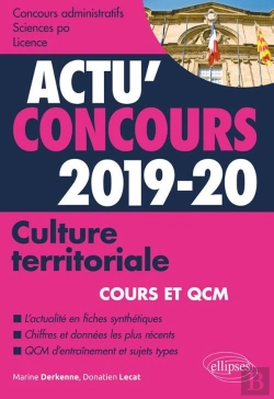 Bertrand.pt - Culture Territoriale ; Cours Et Qcm (Édition 2019/2020)