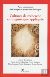 Cultures De Recherche En Linguistique Appliquee