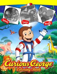 Curious George Lines Spirals Hearts Coloring Book
