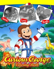Curious George Lines Spirals Hearts Coloring Book