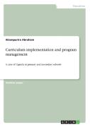 Curriculum Implementation And Program Management