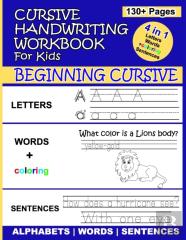 Cursive Handwriting Book For Kids