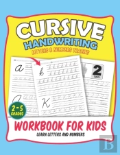 Cursive Handwriting Letters & Numbers Tracing Workbook For Kids