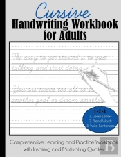 Cursive Handwriting Workbook For Adults