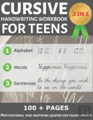Cursive Handwriting Workbook For Teens