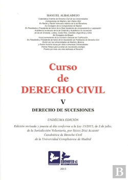 Bertrand.pt - Curso De Derecho Civil-Tomo V (Derecho De Sucesiones)