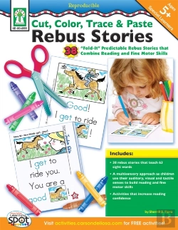 Bertrand.pt - Cut, Color, Trace & Paste Rebus Stories, Ages 5 - 8