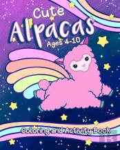 Cute Alpaca Coloring And Activity Book