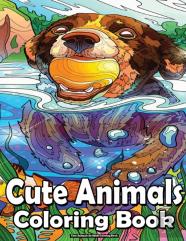 Cute Animals An Adult Coloring Book