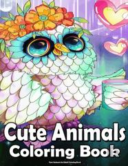 Cute Animals An Adult Coloring Book