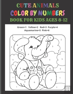 Bertrand.pt - Cute Animals Color By Numbers Book For Kids Ages 8-12