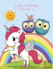 Cute Animals Coloring Book 1 & 2