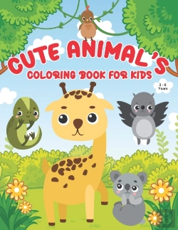 Bertrand.pt - Cute Animals Coloring Book For Kids 2-6 Years