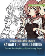 Cute Anime Coloring Book For Adults