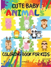 Cute Baby Animals Coloring Book For Kids