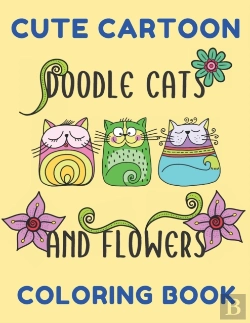 Bertrand.pt - Cute Cartoon Doodle Cats And Flowers Coloring Book