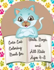 Cute Cat Coloring Book For Girls, Boys,