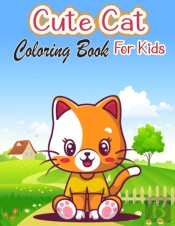 Cute Cat Coloring Book For Kids