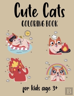 Bertrand.pt - Cute Cats Coloring Book For Kids Ages 3+