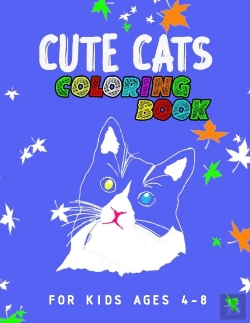 Bertrand.pt - Cute Cats Coloring Book For Kids Ages 4-8