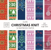 Cute Christmas Knit Scrapbook Paper