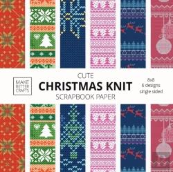Bertrand.pt - Cute Christmas Knit Scrapbook Paper