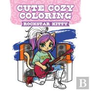 Cute Cozy Coloring: Rockstar Kitty
