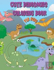 Cute Dinosaur Coloring Book For Kids