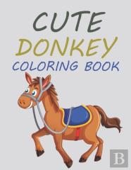 Cute Donkey Coloring Book