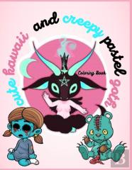 Cute Kawaii And Creepy Pastel Goth Coloring Book