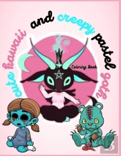 Cute Kawaii And Creepy Pastel Goth Coloring Book