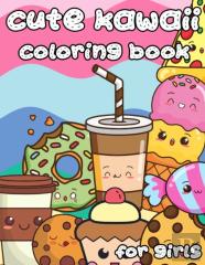 Cute Kawaii Coloring Book For Girls