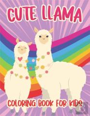 Cute Llama Coloring Book For Kids