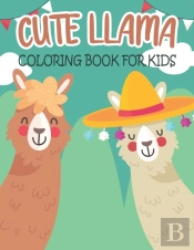 Cute Llama Coloring Book For Kids