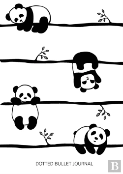 Bertrand.pt - Cute Pandas - Dotted Bullet Journal