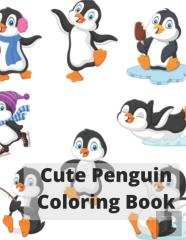 Cute Penguin Coloring Book